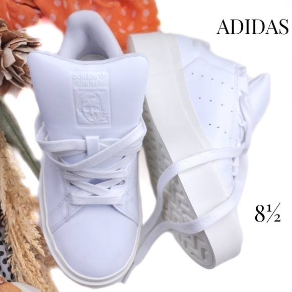 Shoes - Rare Stan Smith White Platform Women's Sneakers Sz 8½m